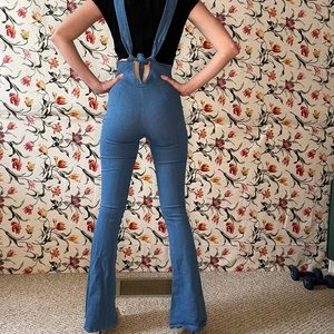 Light Denim Bellbottoms Jumpsuit